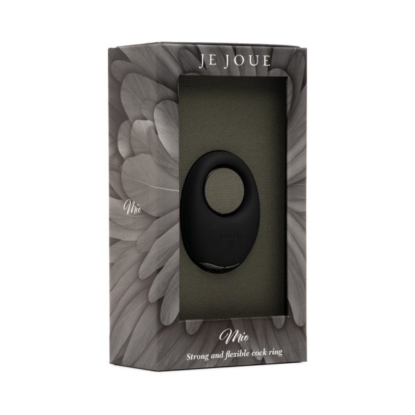 Je Joue Mio Rechargeable Vibrating Silicone Cock Ring Black - Image 8