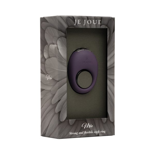 Je Joue Mio Rechargeable Vibrating Silicone Cock Ring Purple - Image 8