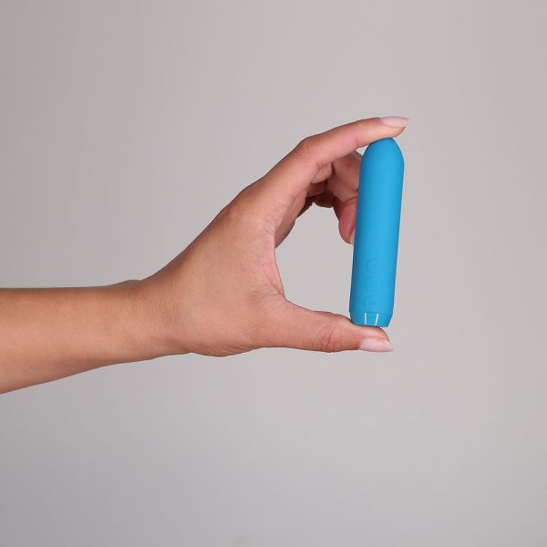 Je Joue Classic Bullet Vibrator Rechargeable Silicone with Finger Sleeve Teal - Image 10