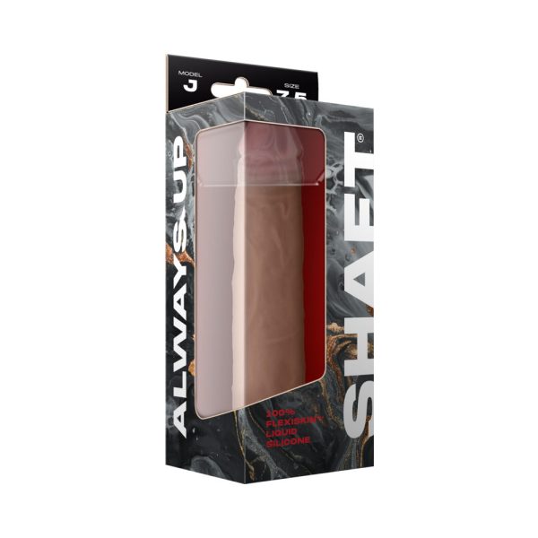 Shaft Model J: 7.5 in. Dual Density Silicone Dildo Pine - Image 4