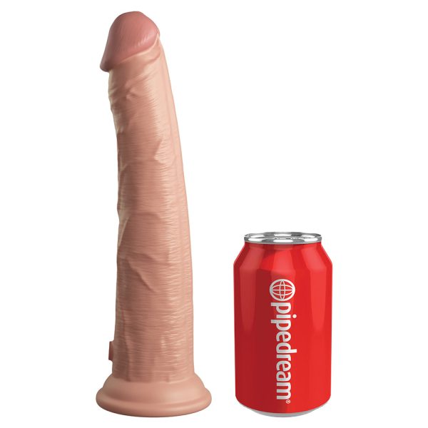 King Cock Elite 10 in. Dual Density Silicone Cock Realistic Dildo With Suction Cup Beige - Image 6