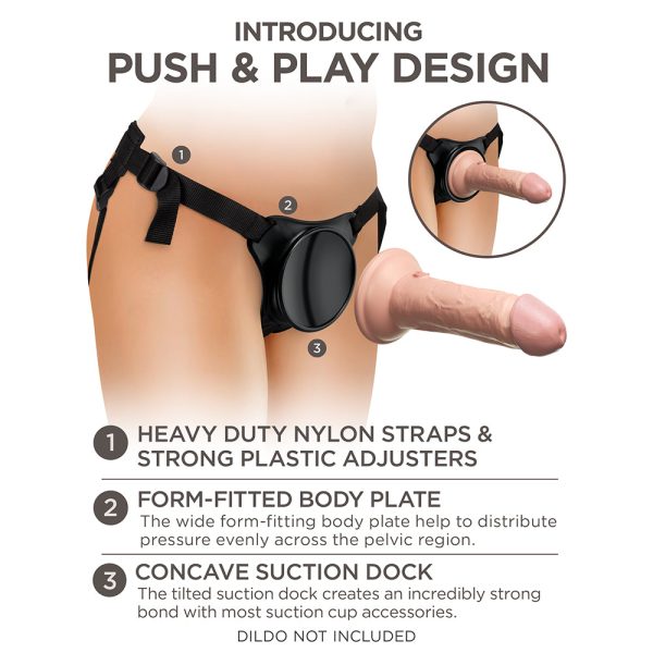 King Cock Elite Beginner''s Body Dock Strap-On Harness Black - Image 5