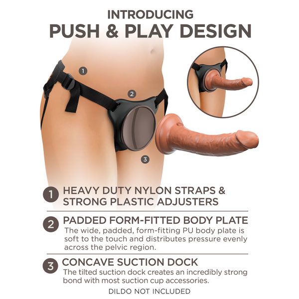 King Cock Elite Comfy Body Dock Strap-On Harness Black - Image 5