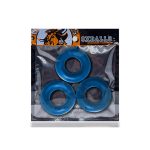 OxBalls Fat Willy 3-Pack Jumbo Cockrings FLEXtpr Space Blue