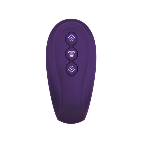 Evolved 2 Become 1 Rechargeable Remote-Controlled Silicone Strapless Strap-On With Suction Purple - Image 2