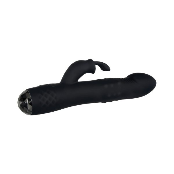Evolved Bodacious Bunny Rechargeable Silicone Rabbit Vibrator Black - Image 2
