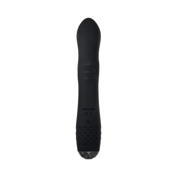 Evolved Bodacious Bunny Rechargeable Silicone Rabbit Vibrator Black - Image 8