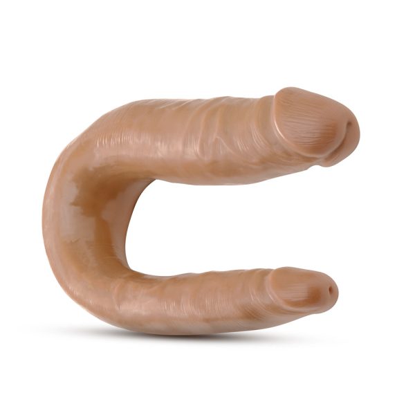 Dr. Skin Mini Double Dong Realistic 12 in. Dual-Ended Dildo Tan - Image 3