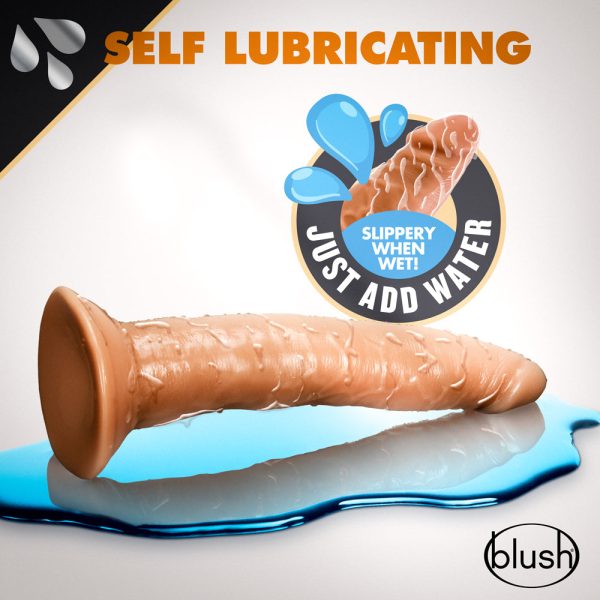Dr. Skin Glide Realistic 7.5 in. Self-Lubricating Dildo Tan - Image 8