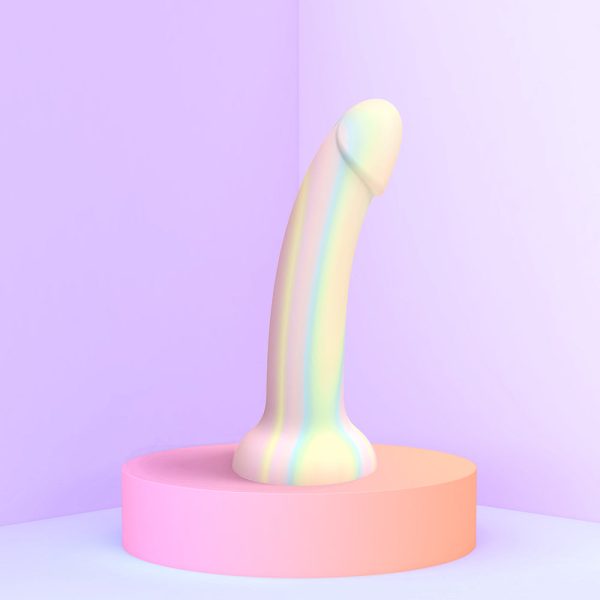 Love to Love Dildolls Fantasia Glow-in-the-Dark 7 in. Silicone Dildo Pastels - Image 6