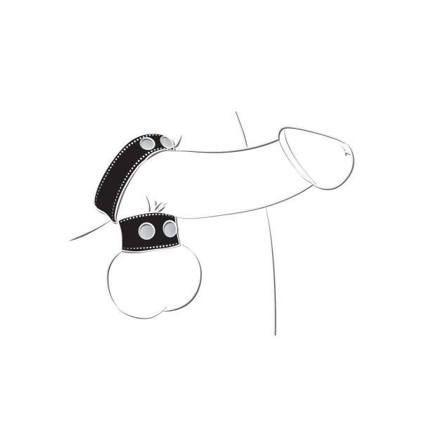Ballgear Cock Strap With Ball Stretcher Black - Image 3