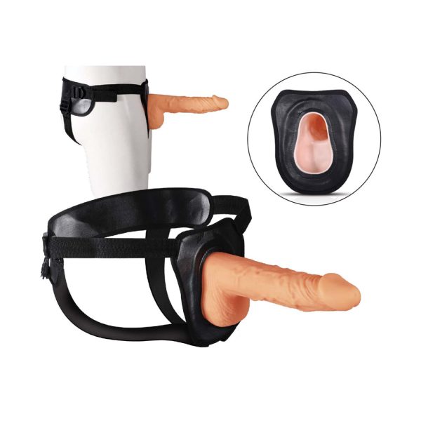 Erection Assistant Hollow Strap-On 9.5 in. White - Image 4