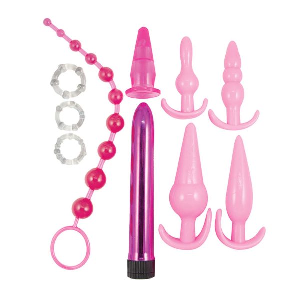 Pink Elite Collection Anal Play Kit Pink - Image 2