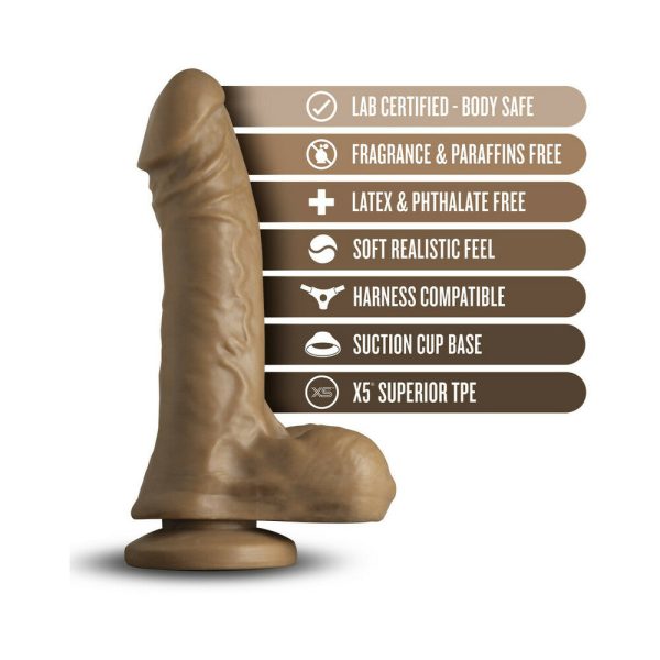 Loverboy The Secret Agent Realistic 8.25 in. Dildo with Balls Tan - Image 4