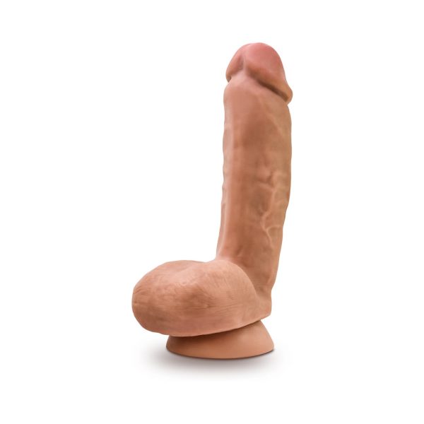 CoverboyThe Mailman Realistic 8.5 in. Dildo with Balls Tan - Image 3