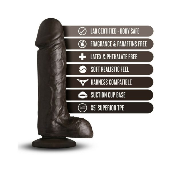 Loverboy The Movie Star Realistic 8 in. Dildo with Balls Brown - Image 4