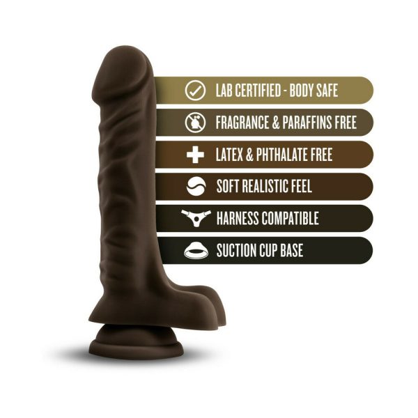 Loverboy The DJ Realistic 9 in. Dildo with Balls Brown - Image 4