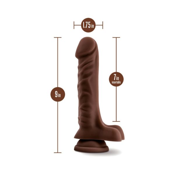 Loverboy The DJ Realistic 9 in. Dildo with Balls Brown - Image 6