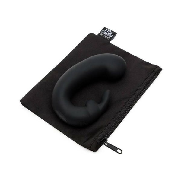 Fifty Shades of Grey Sensation Rechargeable Silicone G-Spot Rabbit Vibrator Black - Image 5