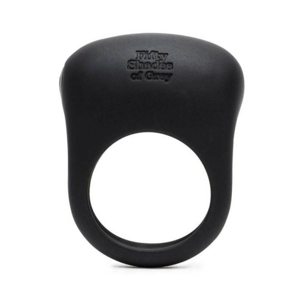 Fifty Shades of Grey Sensation Rechargeable Silicone Vibrating Love Ring Black - Image 4