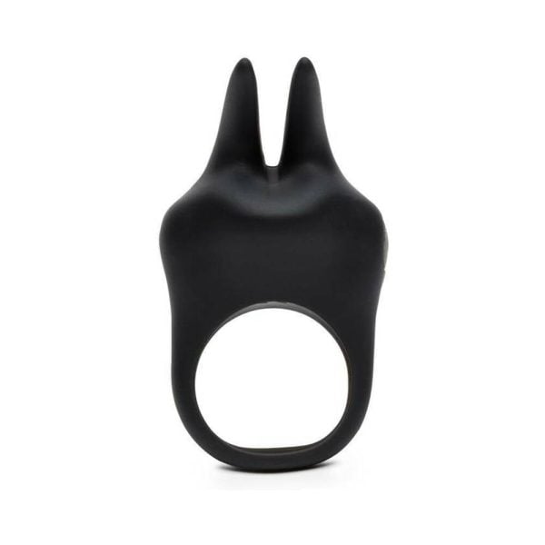 Fifty Shades of Grey Sensation Rechargeable Silicone Vibrating Rabbit Love Ring Black - Image 4