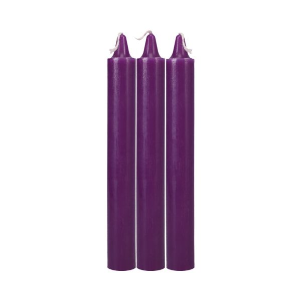 Japanese Drip Candles 3-Pack Purple - Image 2