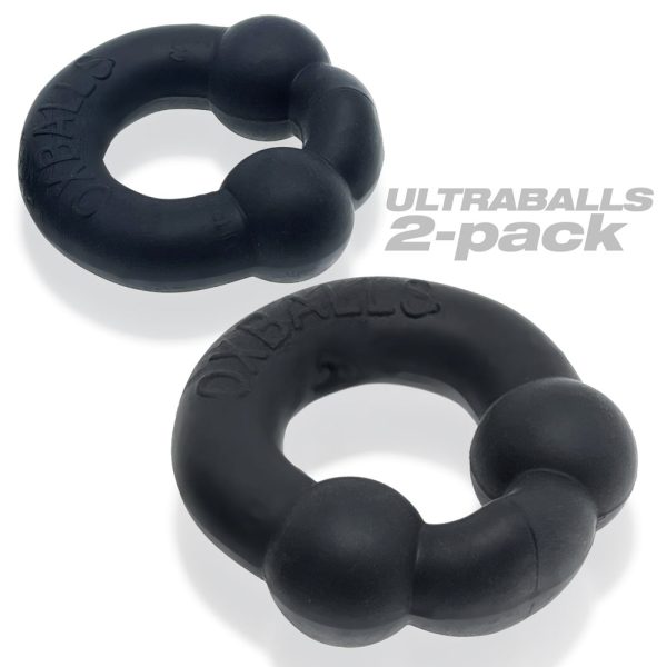 OxBalls Ultraballs 2-Pack Cockring Plus+Silicone Special Edition Night - Image 3