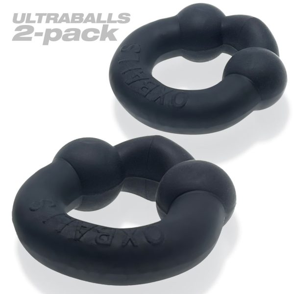 OxBalls Ultraballs 2-Pack Cockring Plus+Silicone Special Edition Night - Image 5