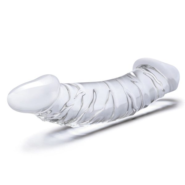 Glas 10.5 in. Girthy Realistic Glass Double Dong Dildo - Image 4