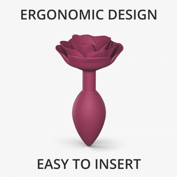 Love to Love Open Roses Silicone Anal Plug Plum Star Medium - Image 5