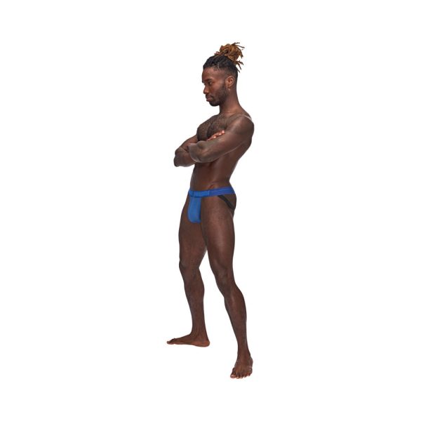 Male Power Sexagon Strappy Ring Jock Royal S/M - Image 2