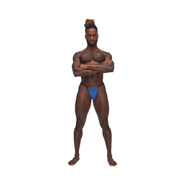 Male Power Sexagon Posing Strap Royal O/S - Image 2