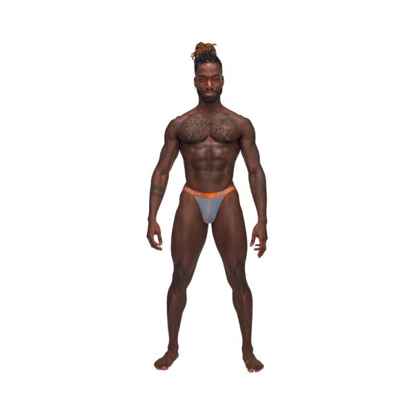 Male Power Casanova Uplift Thong Gray L/XL - Image 2