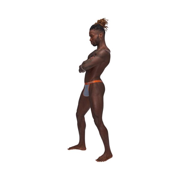 Male Power Casanova Uplift Thong Gray L/XL - Image 3