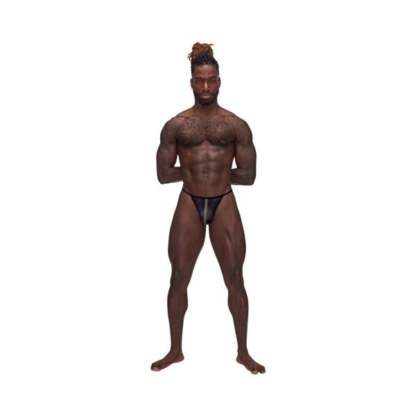 Male Power Landing Strip Micro Thong Black L/XL - Image 2