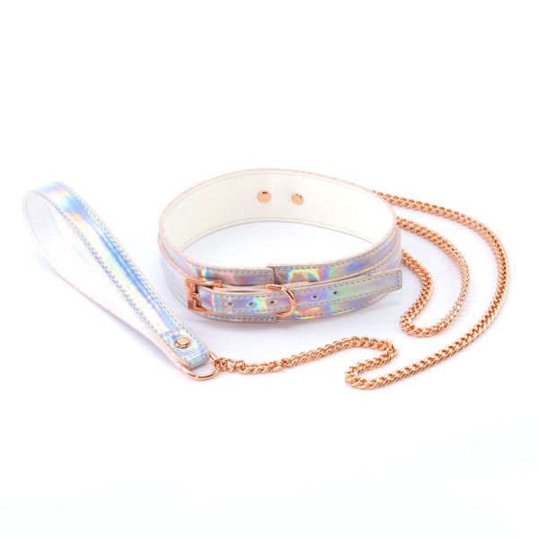 Cosmo Bondage Collar & Leash Rainbow - Image 2