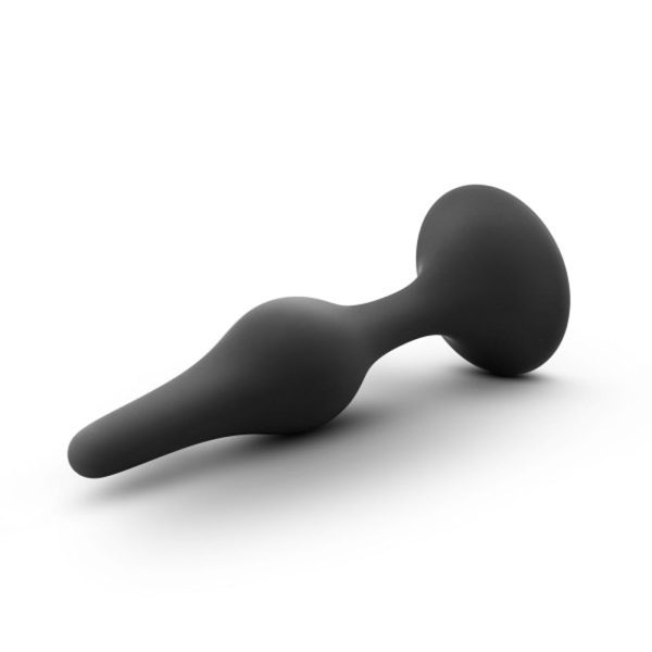 Anal Adventures Platinum Silicone Beginner Plug Small Black - Image 3