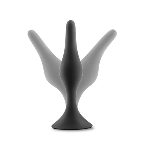 Anal Adventures Platinum Silicone Beginner Plug Small Black - Image 4