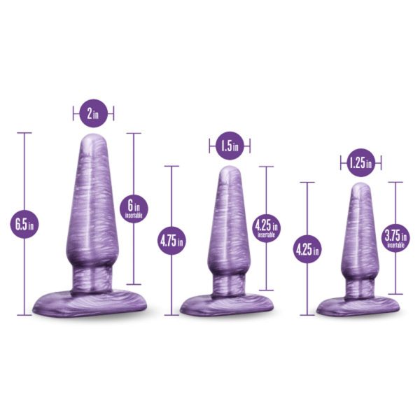 B Yours 3-Piece Anal Trainer Kit Purple Swirl - Image 5