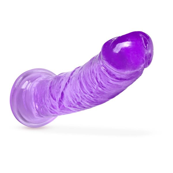 B Yours Plus Roar n'' Ride 8 in. Dildo Purple - Image 3