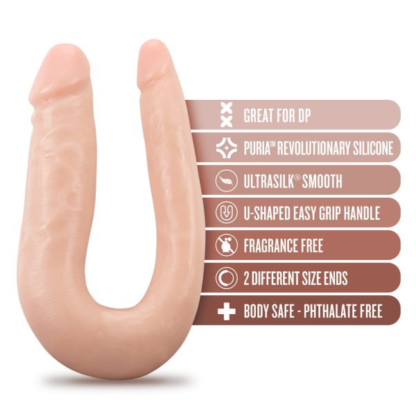 Dr. Skin Silicone Dr. Double Realistic 12 in. Dual-Ended Dildo Beige - Image 5
