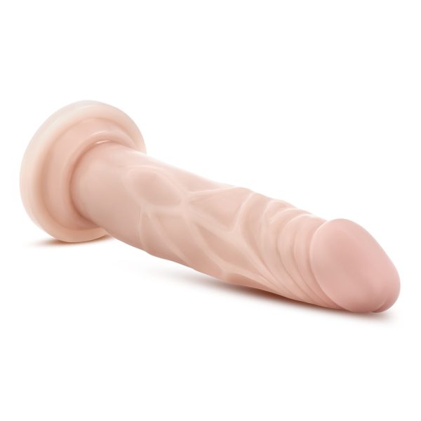 Dr. Skin Silicone Dr. Carter Realistic 7 in. Posable Dildo Beige - Image 4