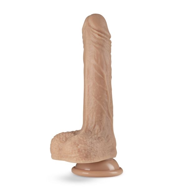 Dr. Skin Silicone Dr. Grey 7.75 in. Thrusting & Gyrating Dildo with Remote Control Beige - Image 3