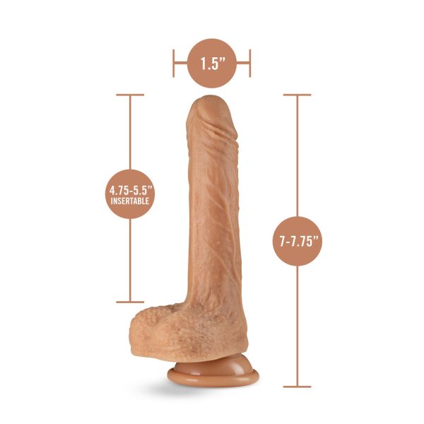 Dr. Skin Silicone Dr. Grey 7.75 in. Thrusting & Gyrating Dildo with Remote Control Beige - Image 6