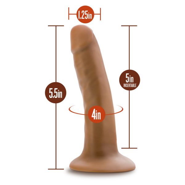 Dr. Skin Silicone Dr. Lucas 5.5 in. Posable Dildo Tan - Image 6