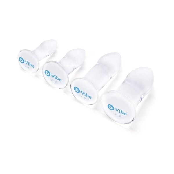 b-Vibe 4-Piece Anal Dilators Glass Plug Set - Image 2