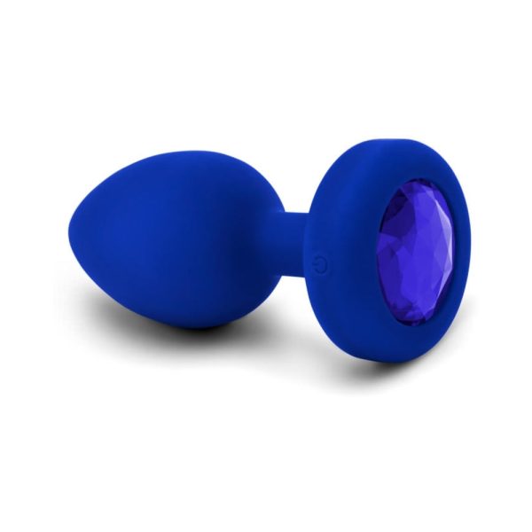 b-Vibe Vibrating Jewel Rechargeable Remote-Controlled Anal Plug with Gem Base Blue Sapphire Large/X-Large - Image 3