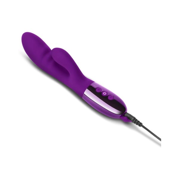 Le Wand Blend Rechargeable Double-Motor Silicone Rabbit Vibrator Dark Cherry - Image 5