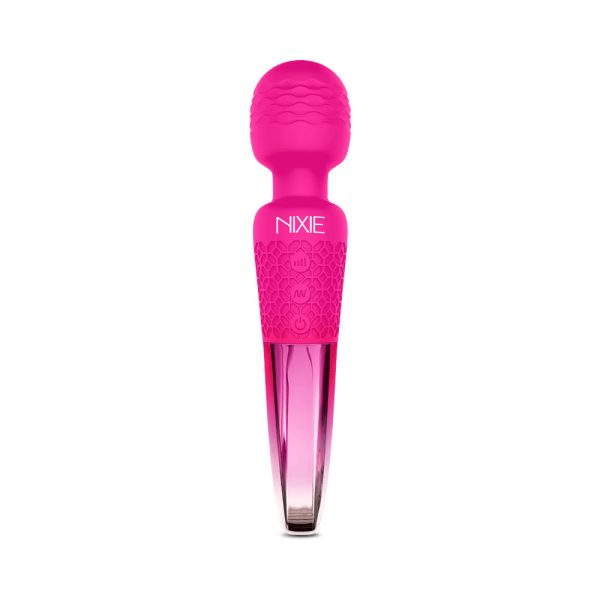 Nixie Rechargeable Wand Massager Pink Ombre Metallic - Image 3