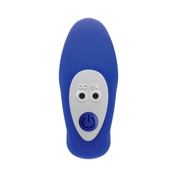 Gender X Beaded Pleasure Rechargeable Remote-Controlled Vibrating Silicone Probe Vibrator Blue - Image 10